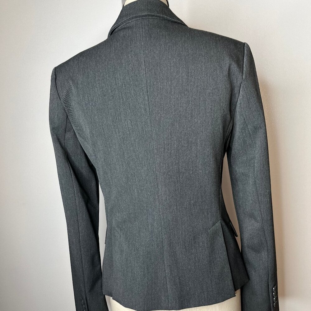 Express Grey Blazer. Size 6, 1-Button Closure - image 3